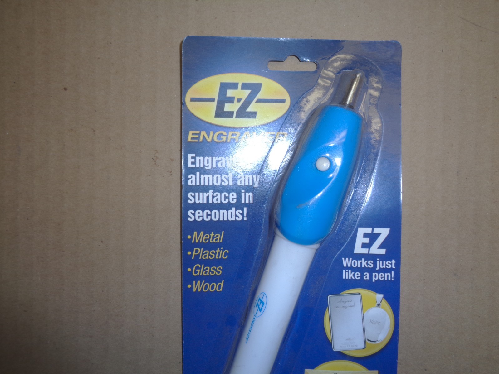 EZ Engraver Engraves Almost Any Surface in Minutes, Metal, Plastic, Glass, Wood