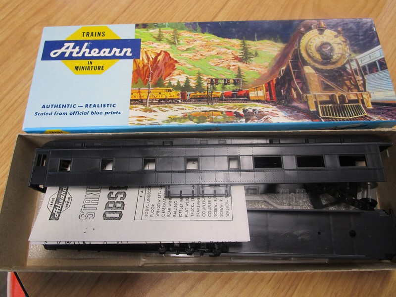 HO Scale Undecorated Heavyweight Observation Passenger Car kit by Athearn