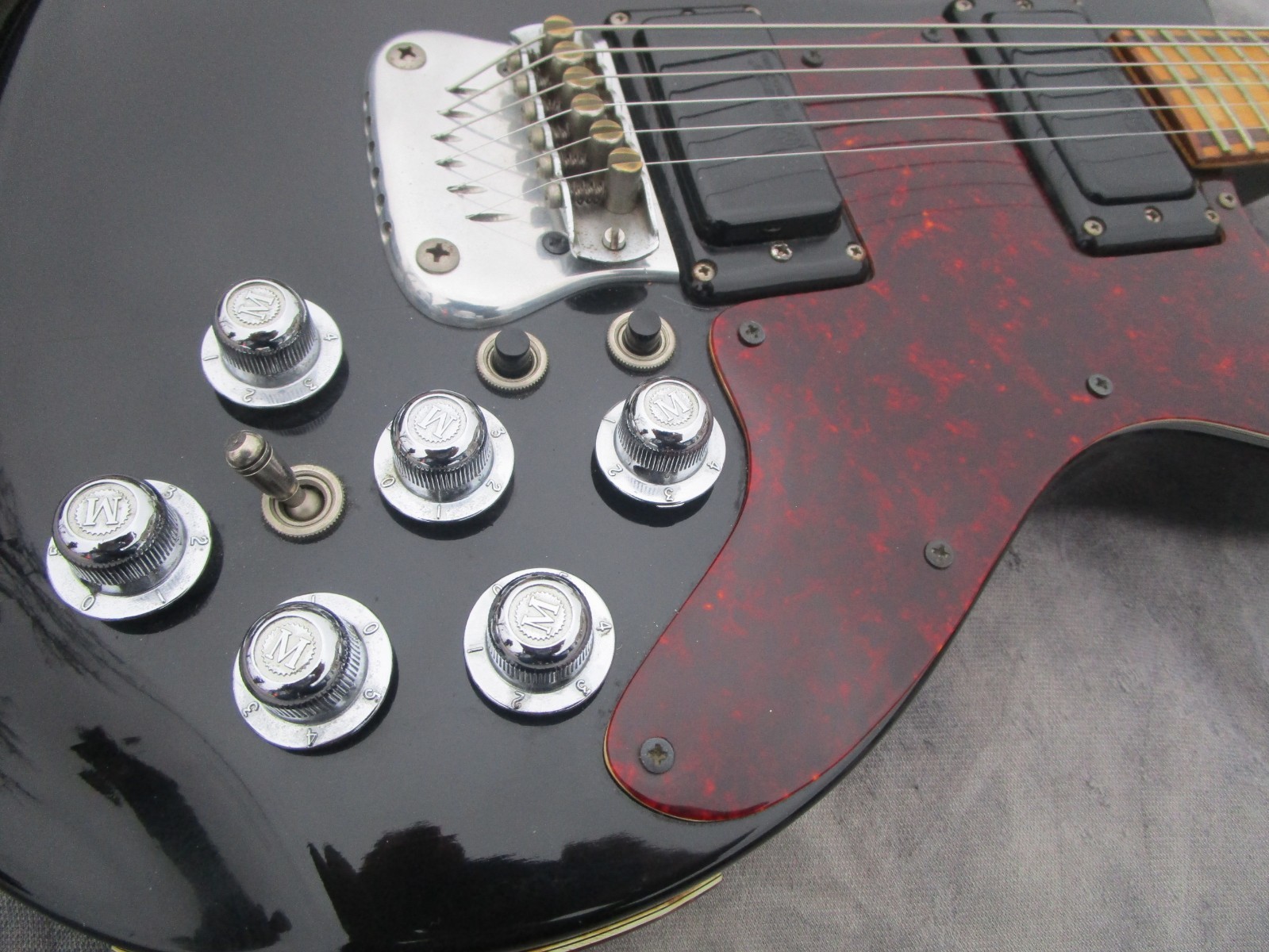 MOSRITE BRASS RAIL 1976 #007 of 100 made BICENTENNIAL model RARE! very CLEAN!