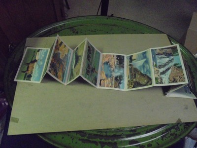 Haynes Linen Postcard Souvenir  Folder Yellowstone National Park Wyoming