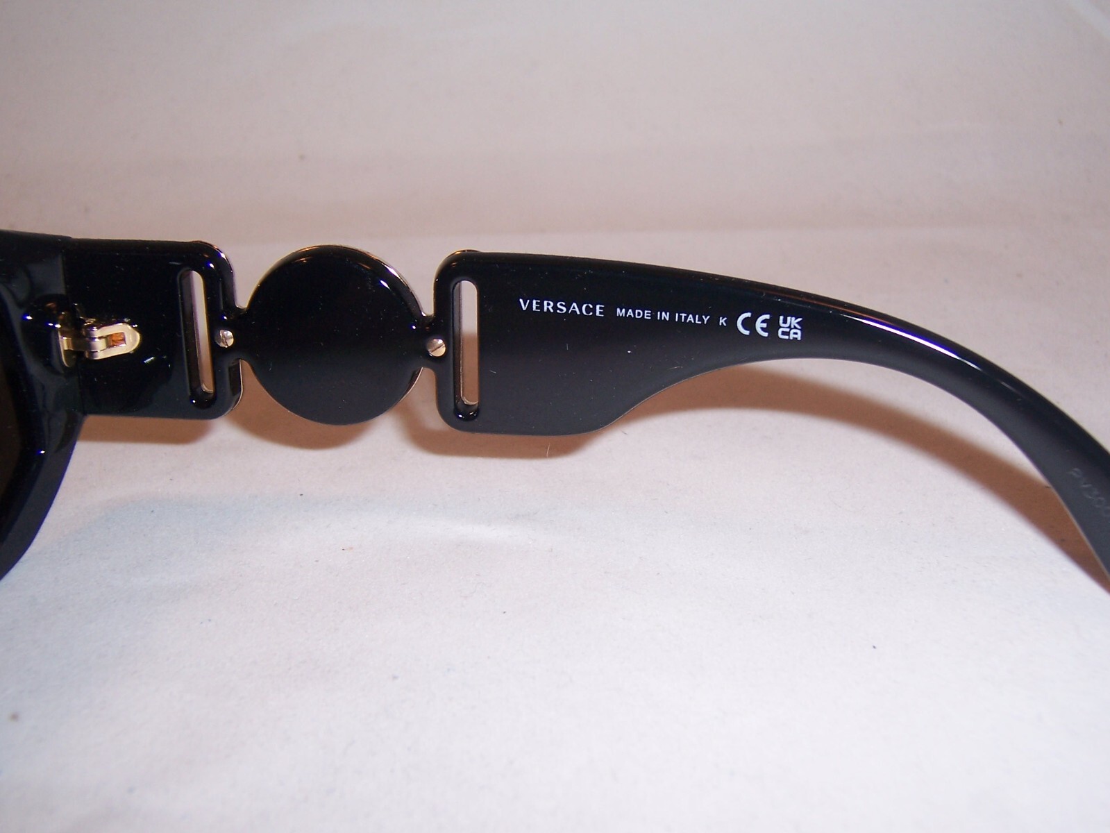 Shop Pre-owned Versace Sunglasses Ve4361 Gb1/87 Black/gray 53mm Authentic 4361