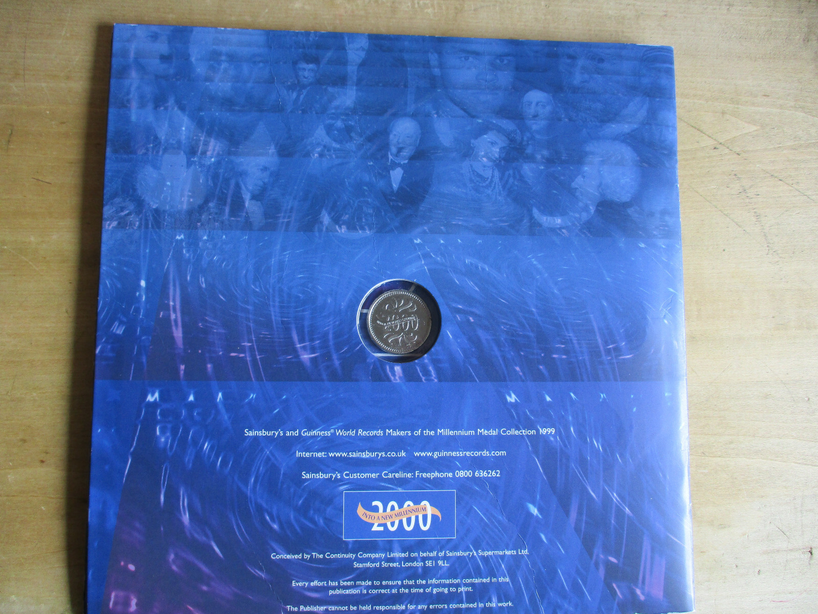 Sainsbury's Makers Of The Millennium Medal Coins Album and13