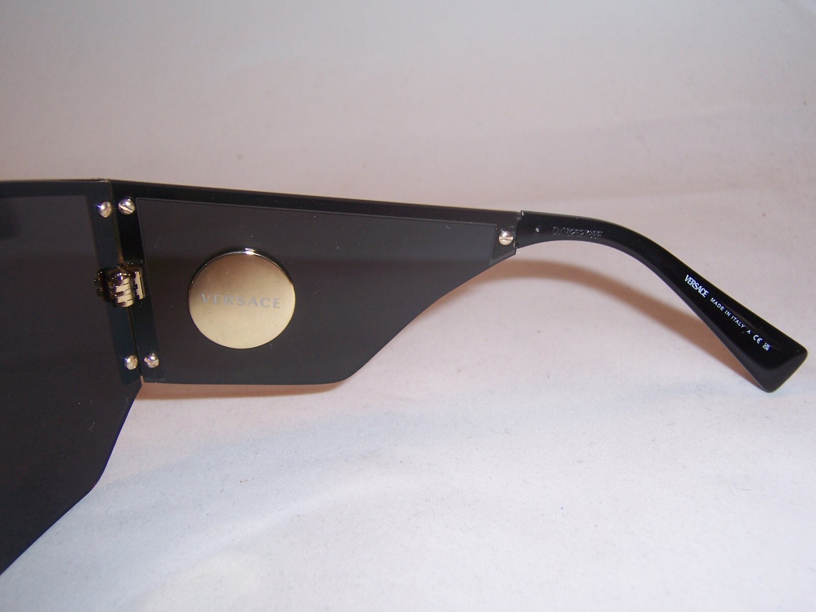 Pre-owned Versace Sunglasses Ve 2220 100287 Black/gray 41mm Authentic 2220