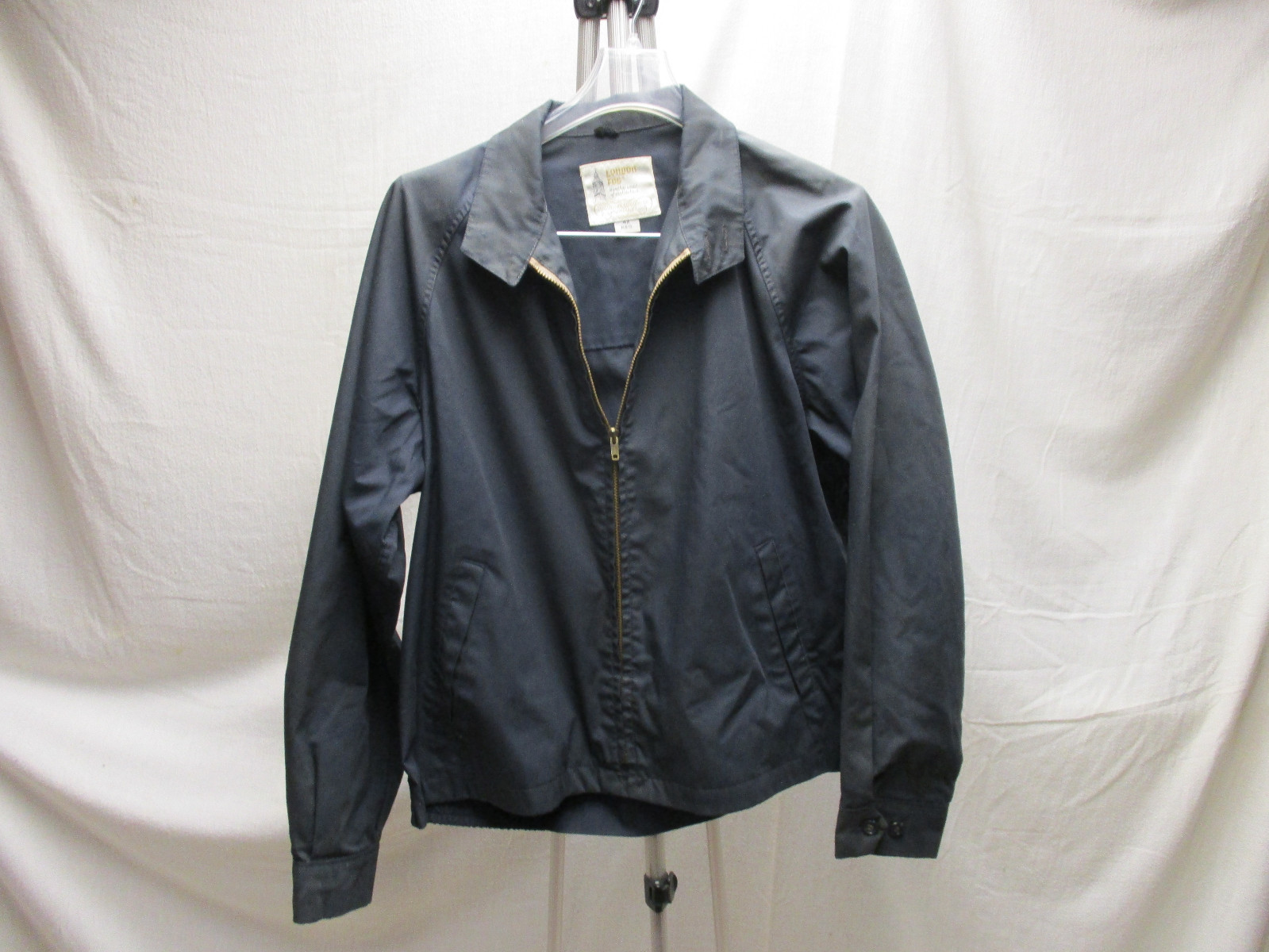 London Fog Vintage Men's Mens Jacket Dark Blue 42 Regular