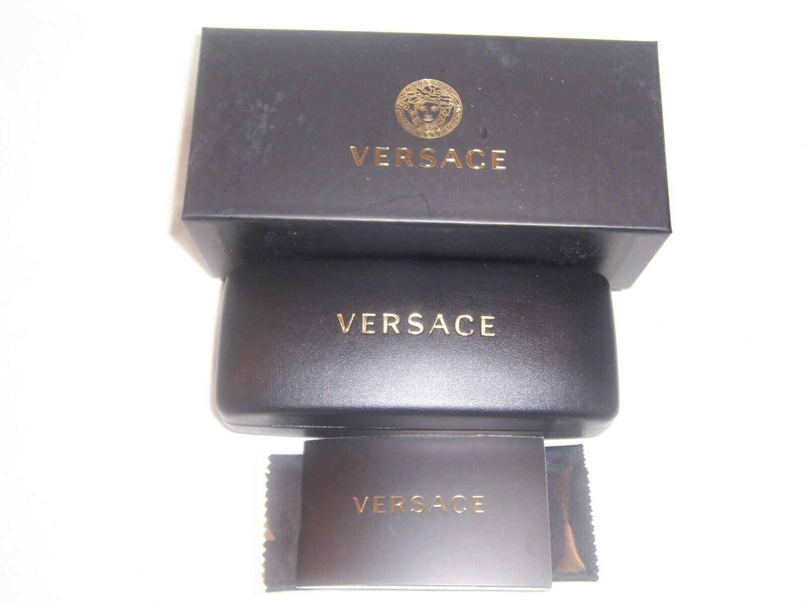 Pre-owned Versace Sunglasses Ve 2220 100287 Black/gray 41mm Authentic 2220