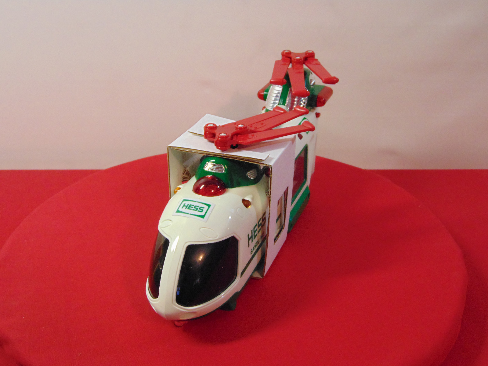 HESS HELICOPTER WITH MOTORCYCLE AND CRUISER NIB