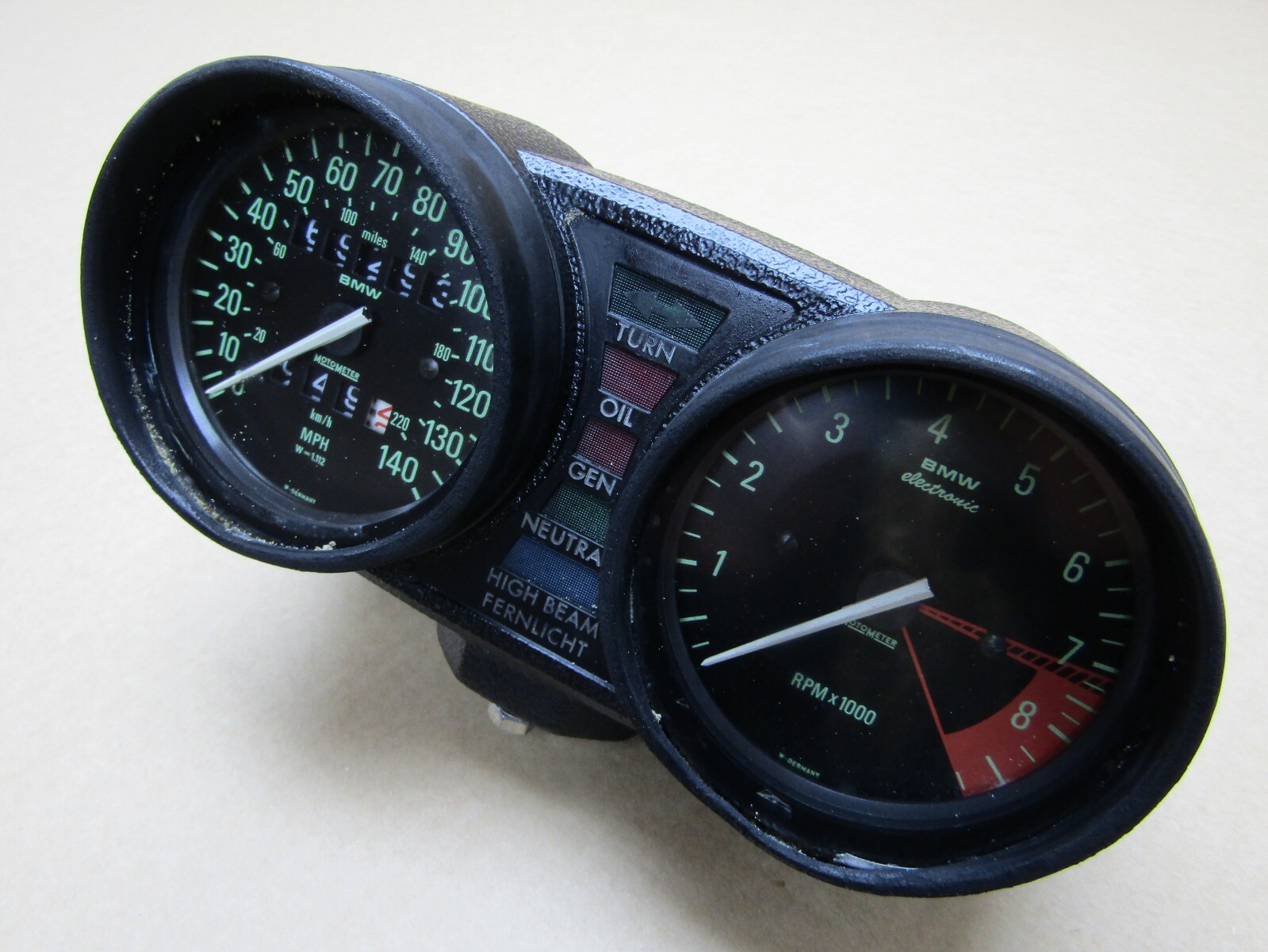 エル BMW R100RS 1987 69,292 miles instruments clocks speedometer