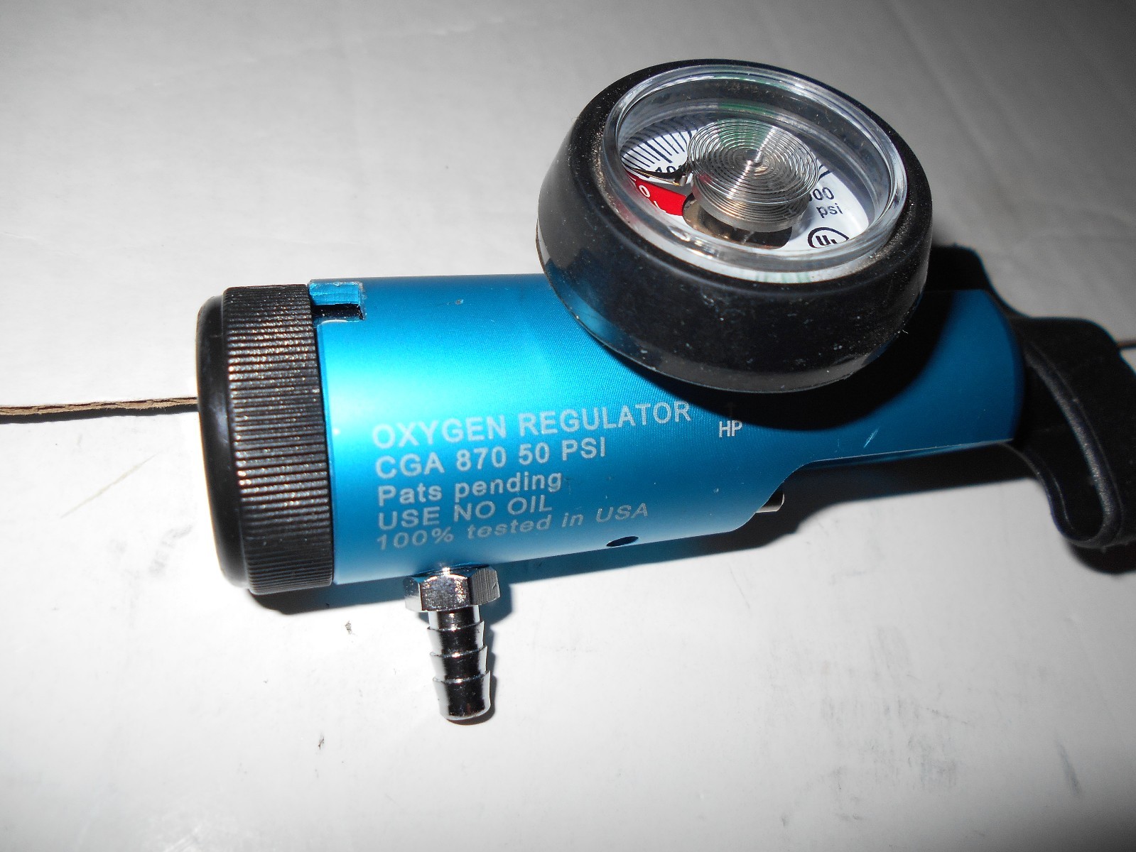 Chad Therapeutics Oxygen Regulator, CH4808-L-Blue CGA 870 50 PSI