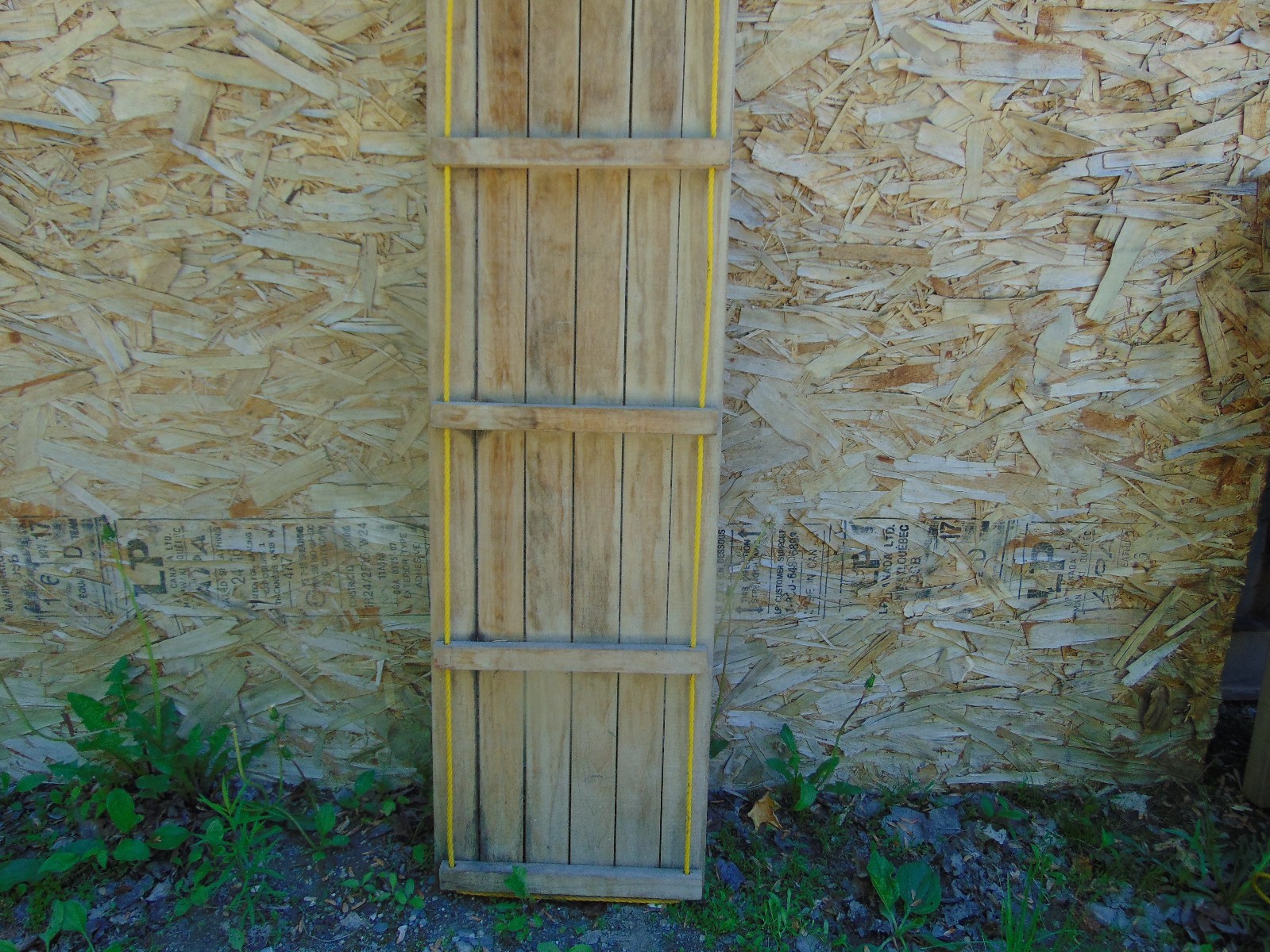 vintage wooden snow toboggan slep  58