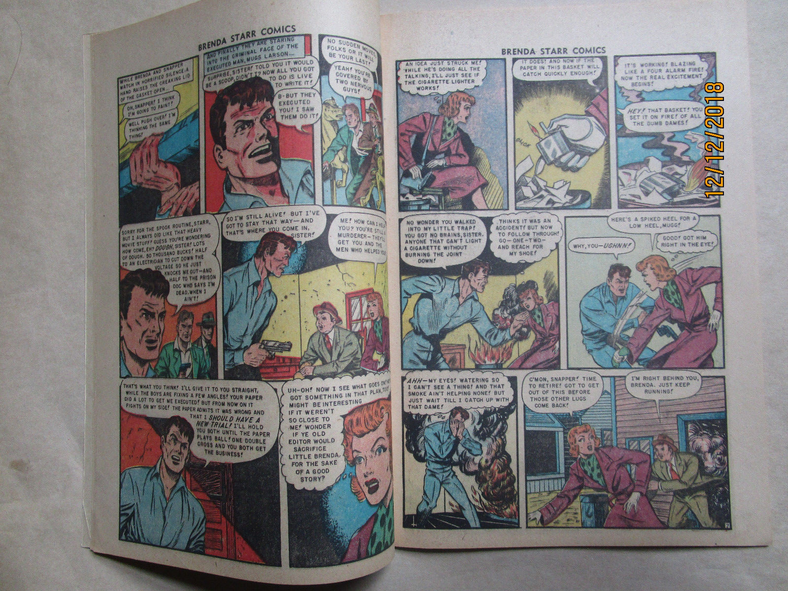 BRENDA STARR # 8 - HIGHER  GRADE - MAY 1949 ISSUE - NICE