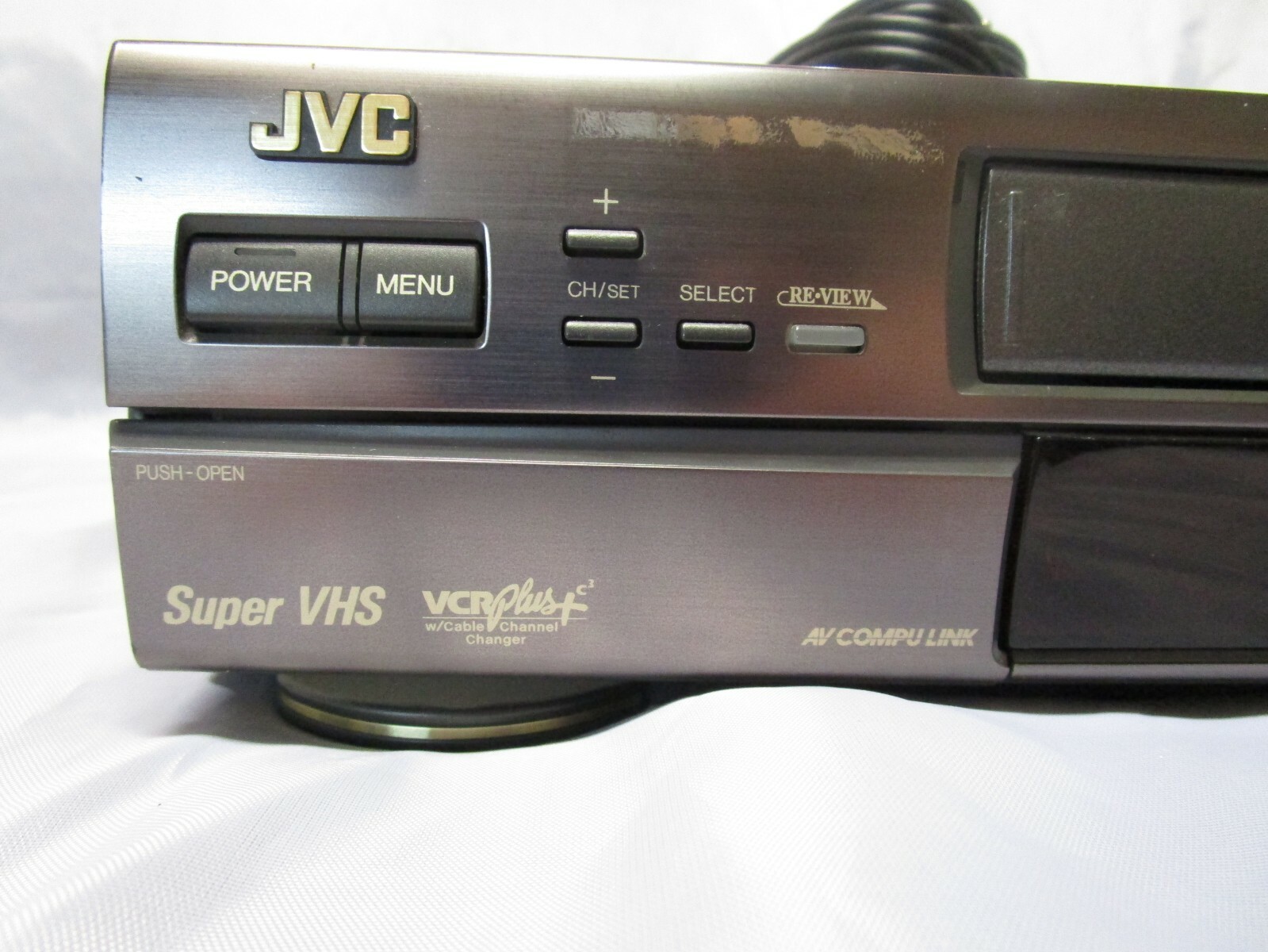 JVC HR-S5300U Super VHS S-VHS VCR Player Recorder HiFi Remote Cables