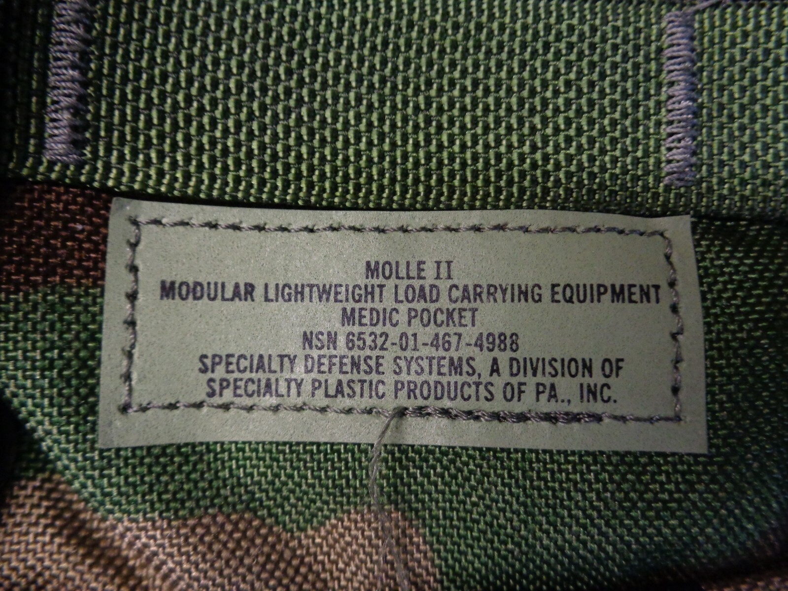 USGI MOLLE II Modular Lightweight Load-Carrying Equipment Medic Bag BDU Woodland