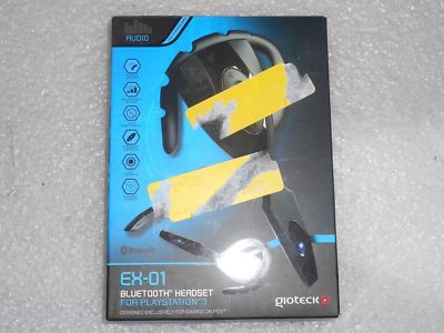 GIOTECK WIRELESS BLUETOOTH HEADSET FOR PLAYSTATION 3 PS3 EX-01