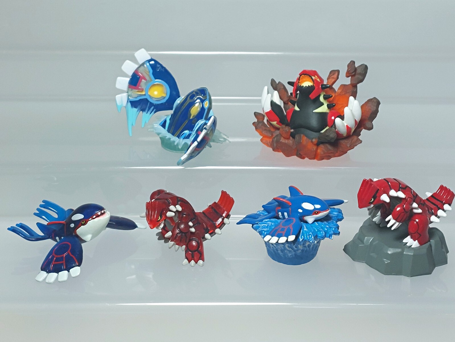 ポケモン Kyogre Groudon フィギュアセット Primal Groudon Kyogre Pokemon Kaiyodo & Takara Tomy Figure