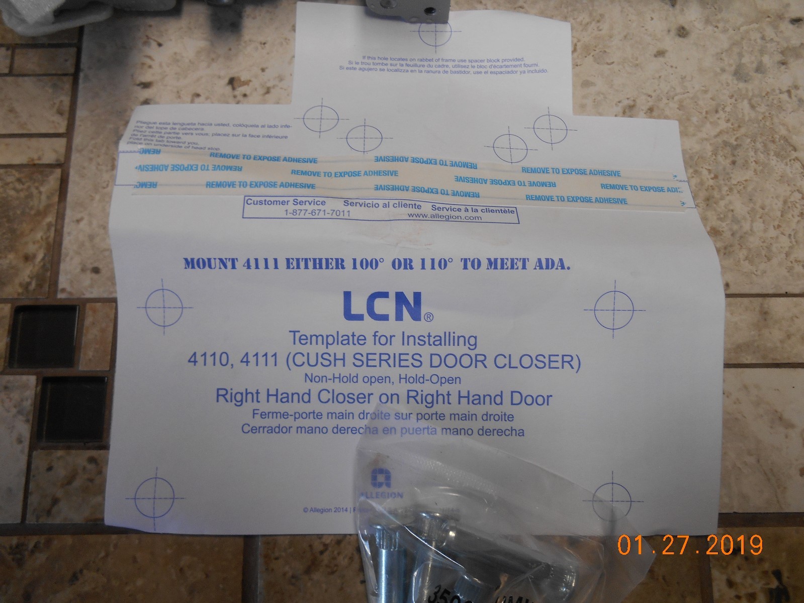 LCN 4111 Extra Heavy Duty commercial RH Left Hand Door Closer with built in stop