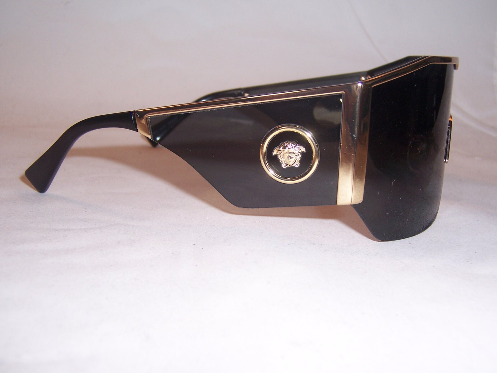 Pre-owned Versace Sunglasses Ve 2220 100287 Black/gray 41mm Authentic 2220