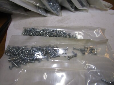 #4-24 x 3/8'' Phillips Pan Head Zinc Type A Point Steel Sheet Metal Screw QTY 200