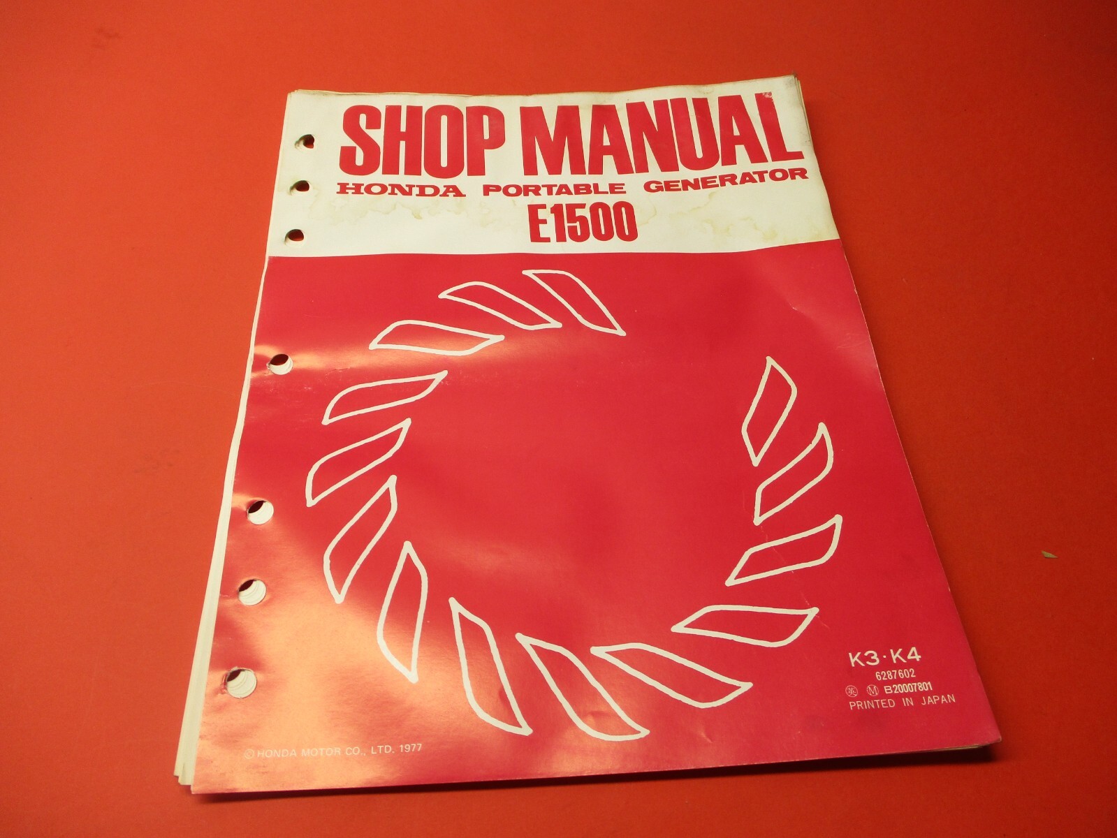 専用3 OEM ORIGINAL HONDA SERVICE SHOP MANUAL E1500 K3 K4 | eBay
