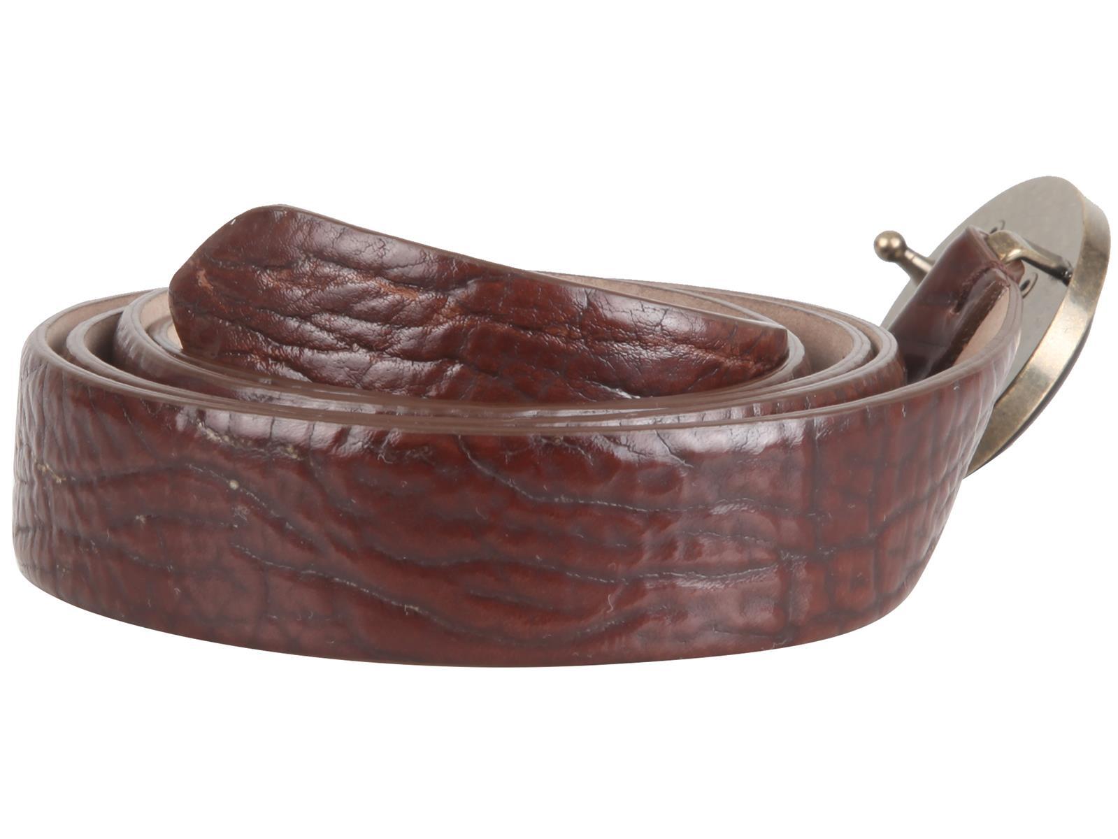 Pre-owned Brunello Cucinelli Women's Leather Belt Brown Size M Italy 42 Us 6" Gb 10