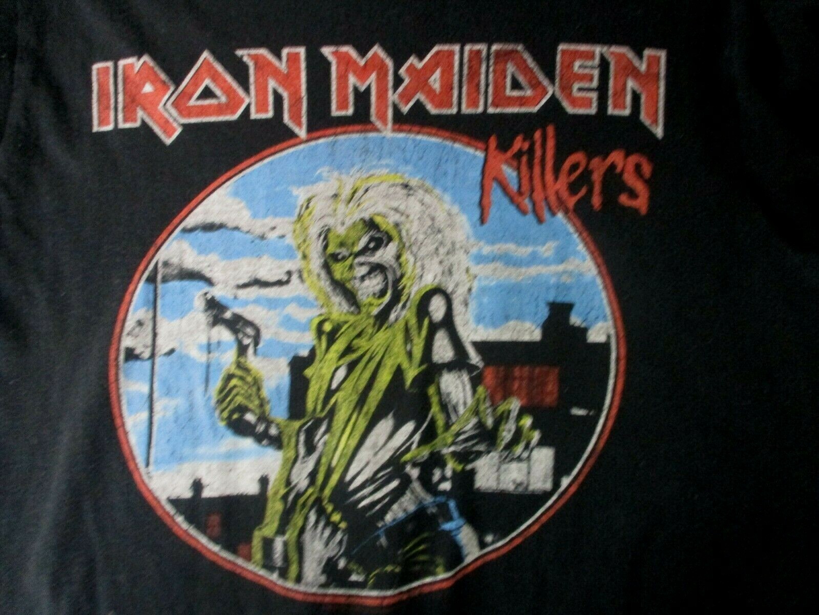 激レア 80s アイアンメイデン IRON MAIDEN バンドT ノースリーブ 80s ビンテージ IRON MAIDEN アイアンメイデン バンド Tシャツ