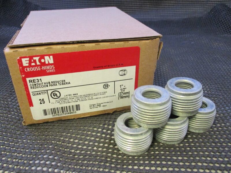 (25) Crouse Hinds Re31  1"-1/2" Explosion Proof Reducing Bushings *same Day Ship