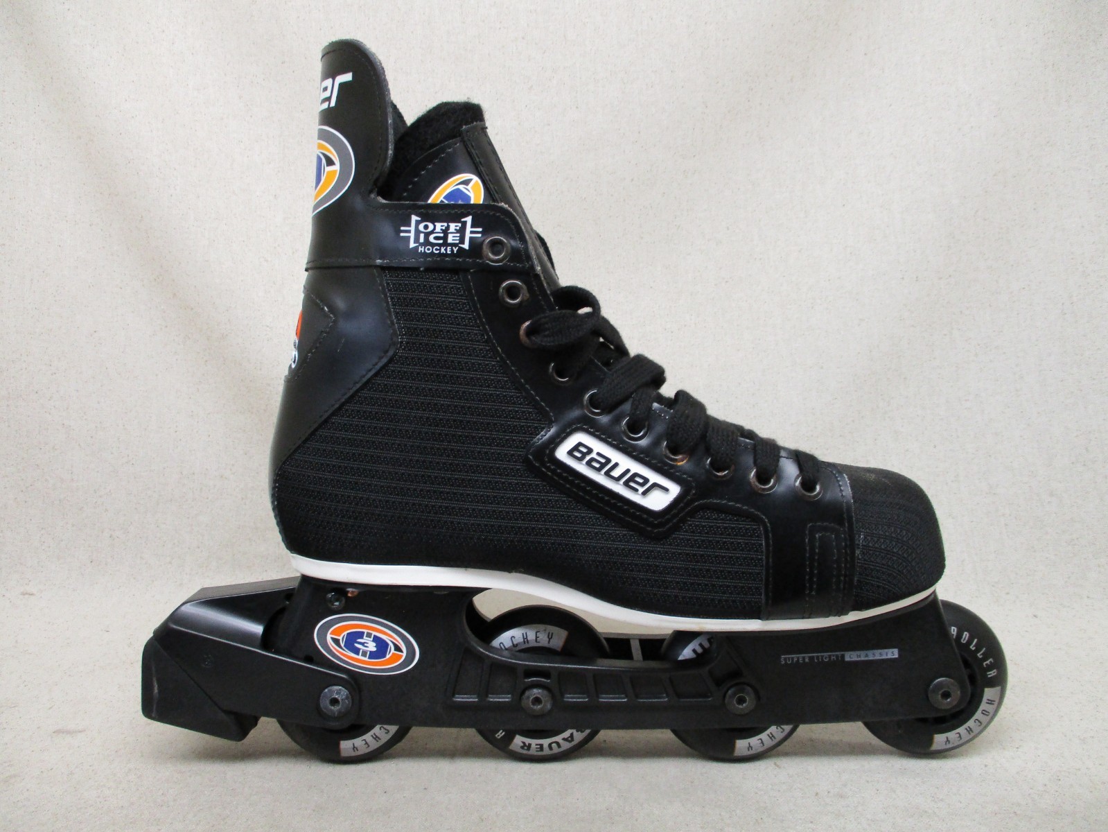 BAUER H3 Off Ice Hockey Super Light Chassis Roller Skates Men's Size 9 D