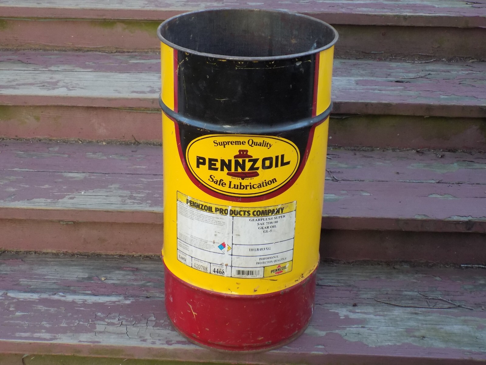 ビンテージ PENNZ OIL オイルドラム缶 61L ビンテージ PENNZ OIL オイルドラム缶 61L オイル缶 ドラム缶