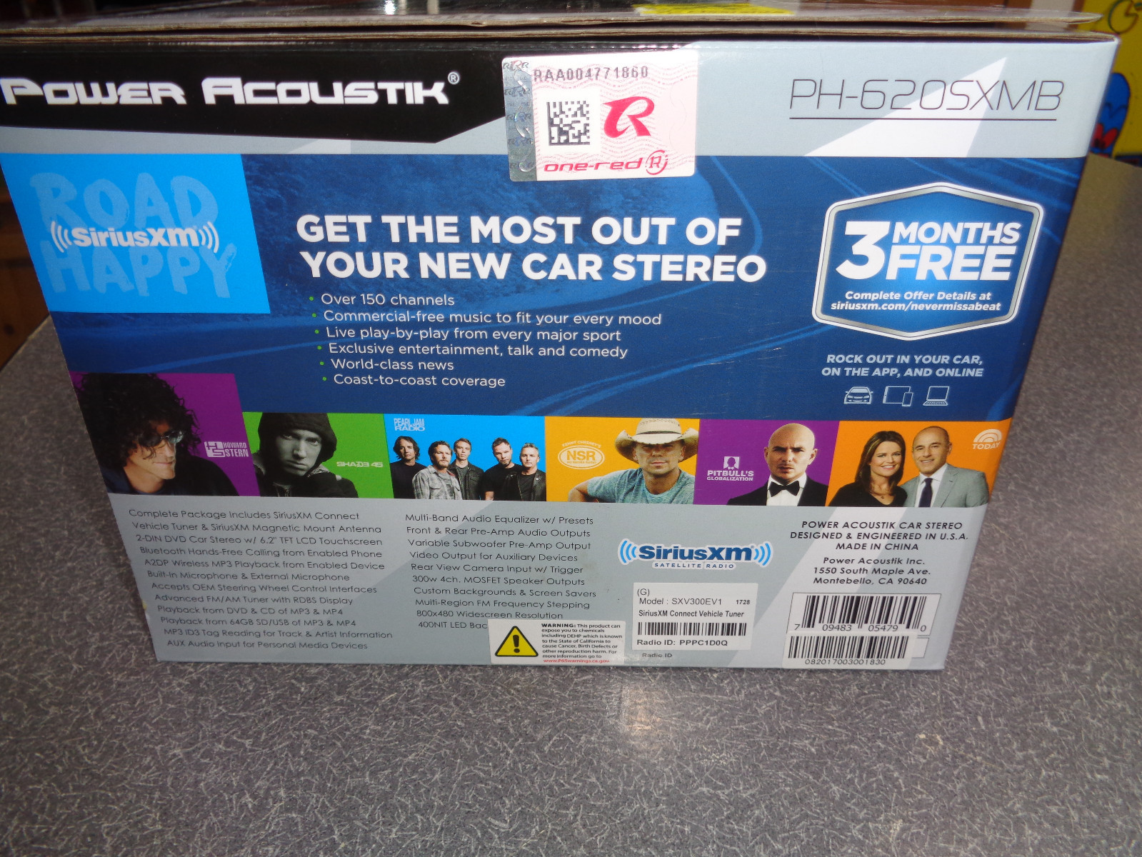 POWER ACOUSTIK Sirius XM Radio Bundle