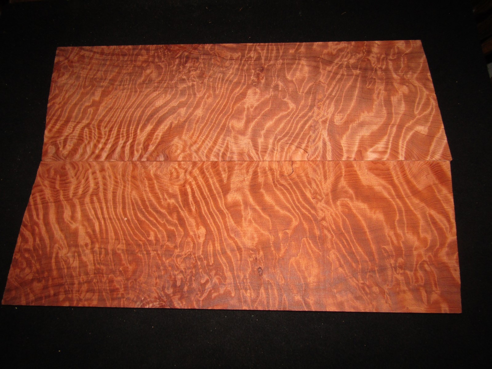 REDWOOD CURLY QUILTED BOOK MATCH SET...SUPER! .52 THICK