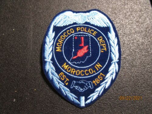 MOROCCO IN POLICE DEPT PATCH