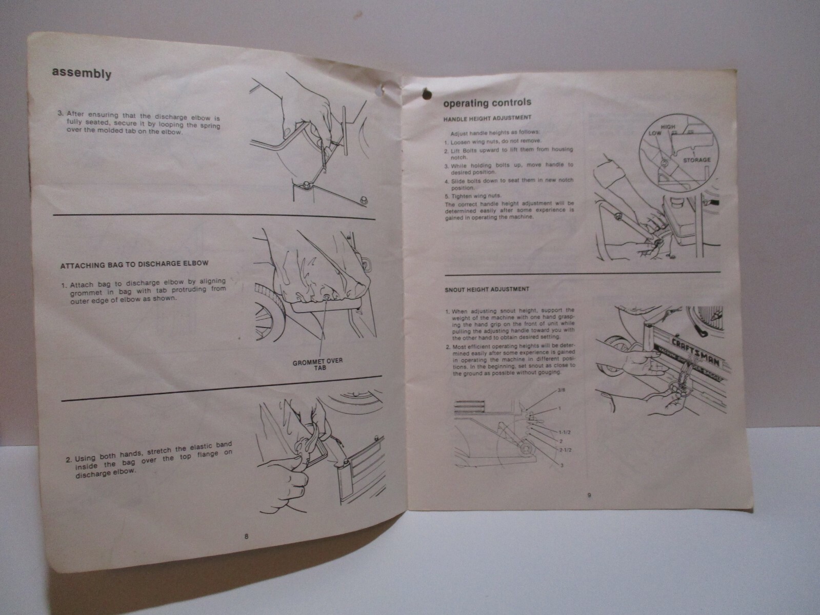 Sears Craftsman Model No. 113.796811 Vacuum Shredder Bagger Owners Manual