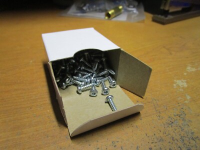 #6-18 x 1/2'' Square Pan Head Zinc Type A Point Steel Sheet Metal Screw QTY 100