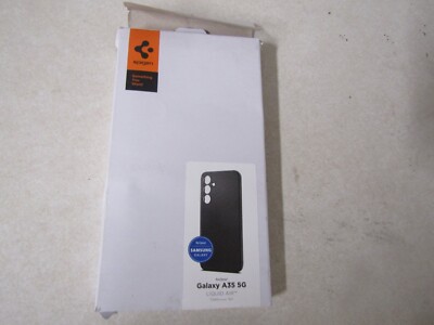CELL PHONE CASE BY SPIGEN FOR SAMSUNG GALAXY A35 5G LIQUID AIR BLACK ACS07519