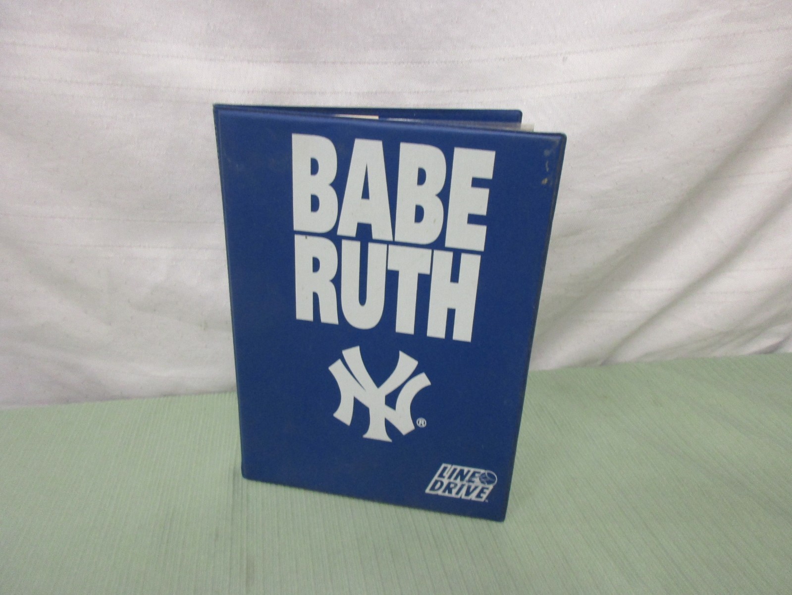 Babe Ruth line drive collectors card set in book New York