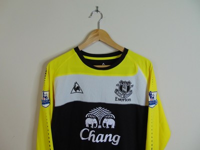 Le Coq Sportif Men L Tim Howard Everton FC Jersey Long Sleeve Goalie Yellow