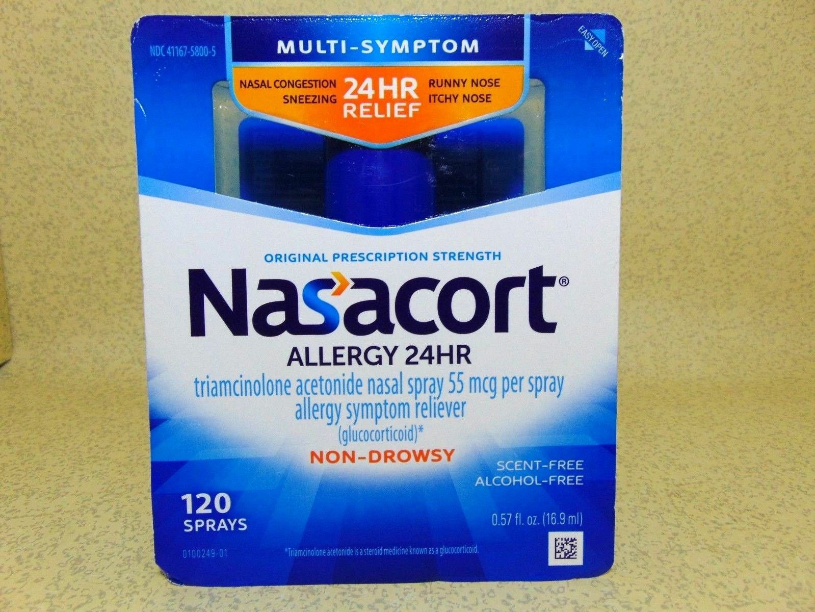 Купить Средство Nasacort Allergy /120 Sprays /24 Hour Nasal Spray ...