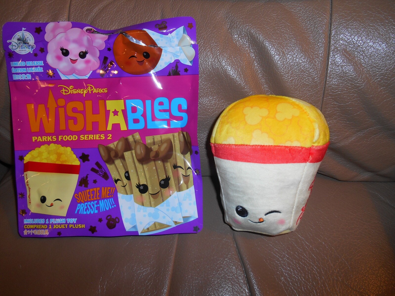 DISNEY PARKS WISHABLES POPCORN PLUSH  PARKS FOOD SERIES 2  NEW!