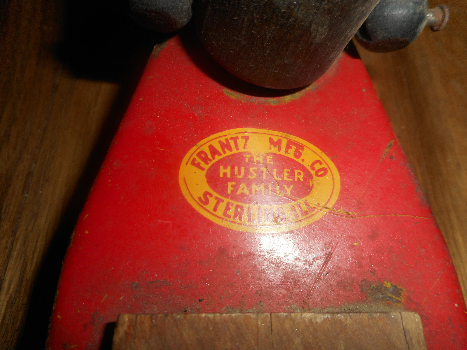 Vintage Frantz Toy Hustler Service Delivery Wagon Wood Pull Toy Parts Repair