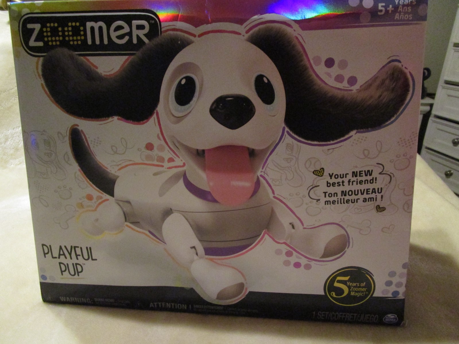 New ZOOMER PLAYFUL PUP Interactive Robotic Dog with Realistic Movement & Sounds!