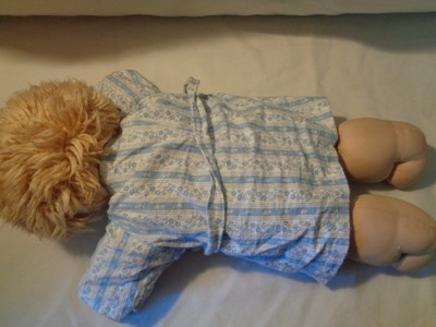 Vintage Cabbage Patch Doll - Coleco -  Boy Blue Eyes Blonde Hair - OK Factory