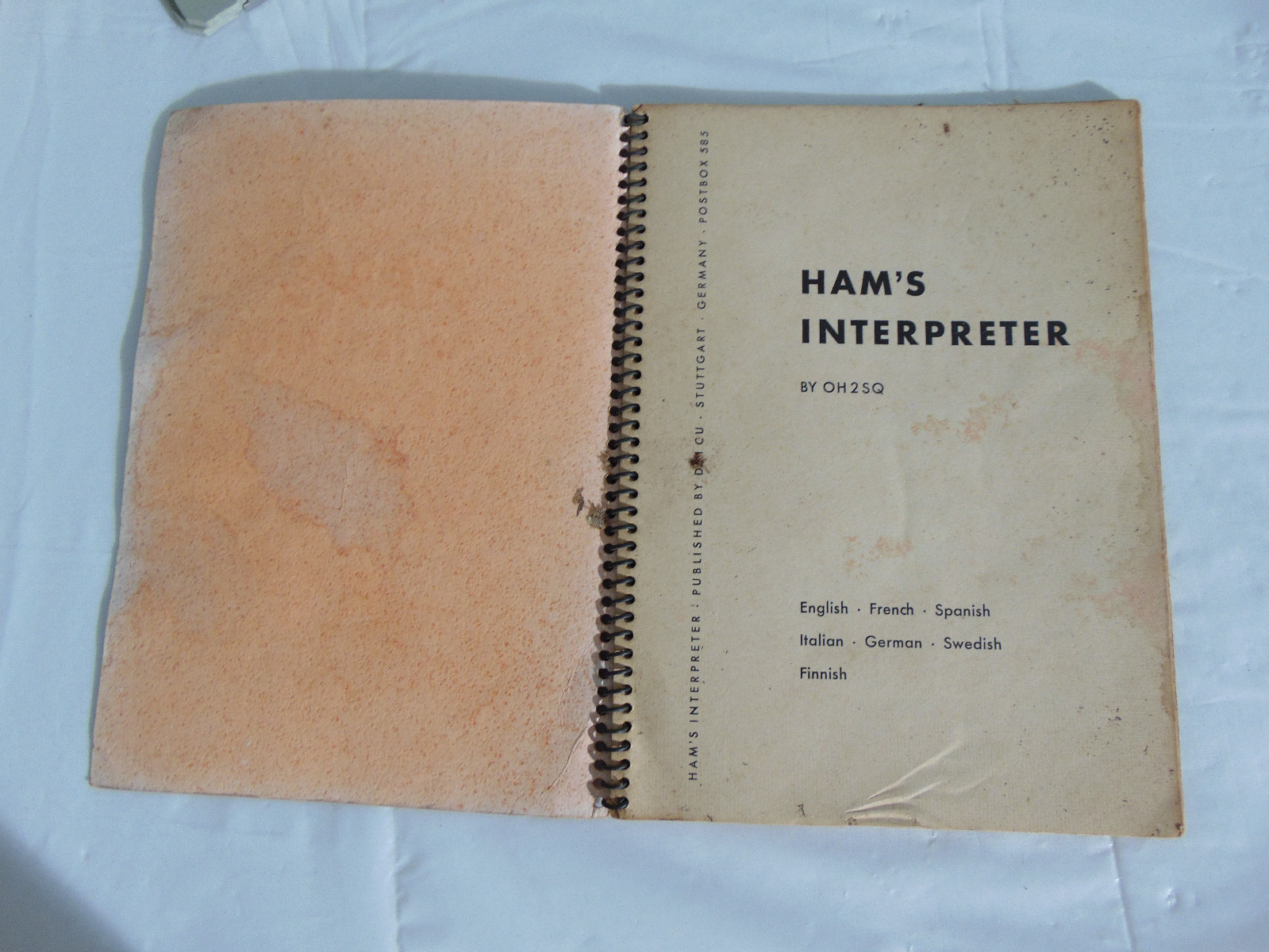 1958 HAM'S Interpreter By OH 2 SQ 3rd Edition Amateur Radio Dictionary Germany