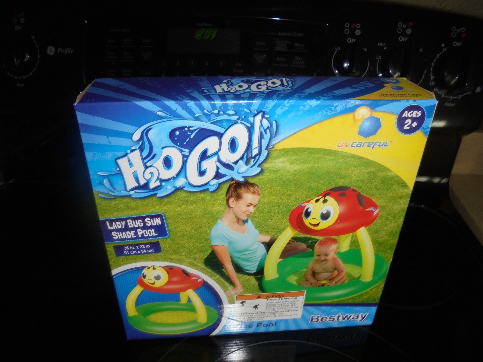 BESTWAY LADY BUG SUN SHADE BABY POOL 36IN. X 33IN. NEW!!!