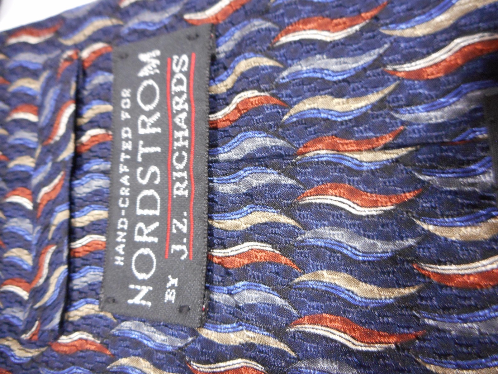 Nordstrom Jz Richards Geometric Handmade Italy Necktie