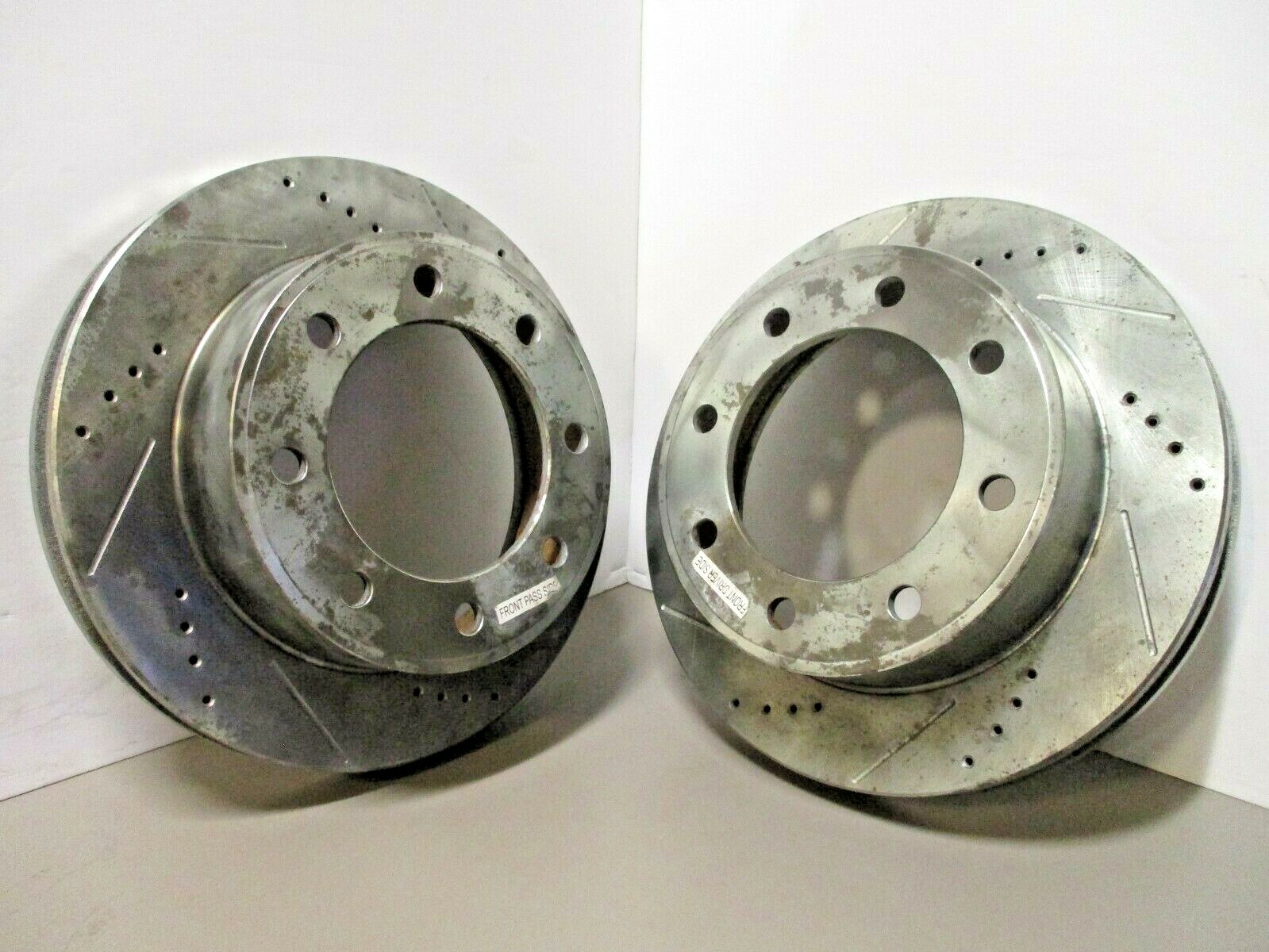 Power Stop AR8580XL AR8580XR Brake Rotor Set Slotted/Drilled