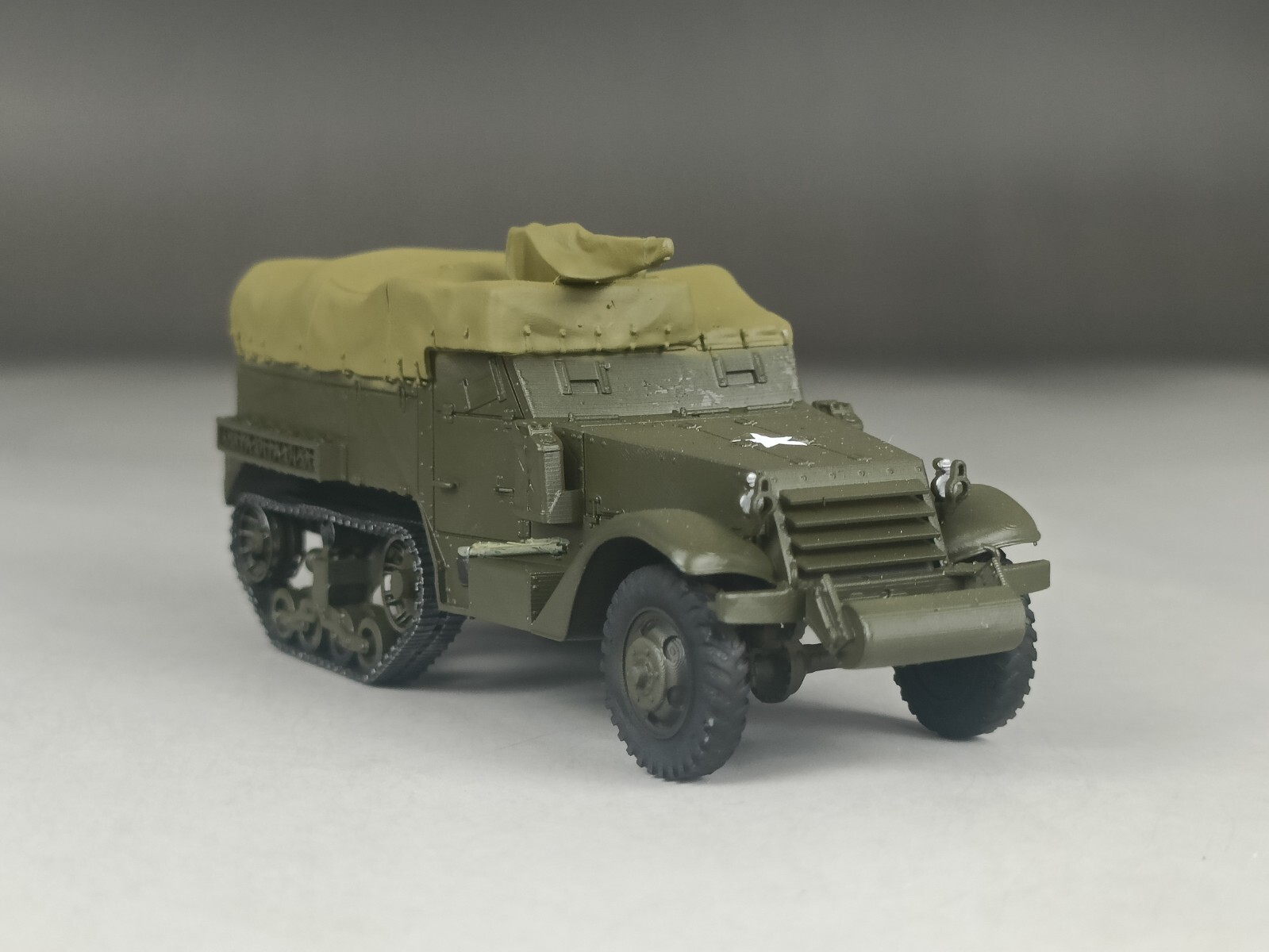 コンバットチョロQ U.S. M3A1　HALF TRUCK M3A1 Half-track 9th Armored 27th Infantry, B Company--13
