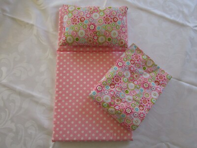 Emily Rose BEDDING SET , 18'' dolls PINK, 3 PC SET , EUC