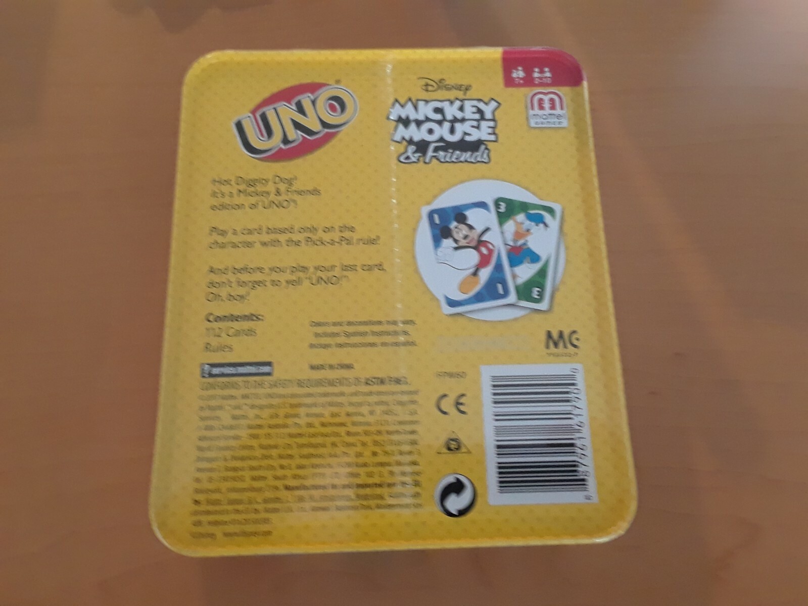 SEALED Uno Game Mickey Mouse & Friends Includes a Special Rule