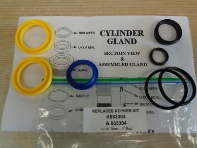# 663304 Koyker seal kit replacement for cyl / with 1-3/4'' bore & 1'' Rod K663304