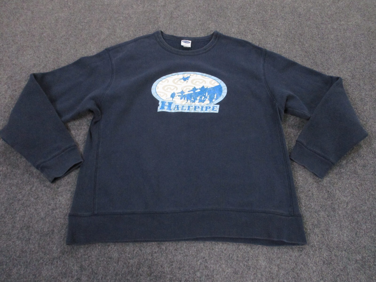 Vintage Old Navy Sweatshirt Adult L Blue Y2K Outdoors Retro