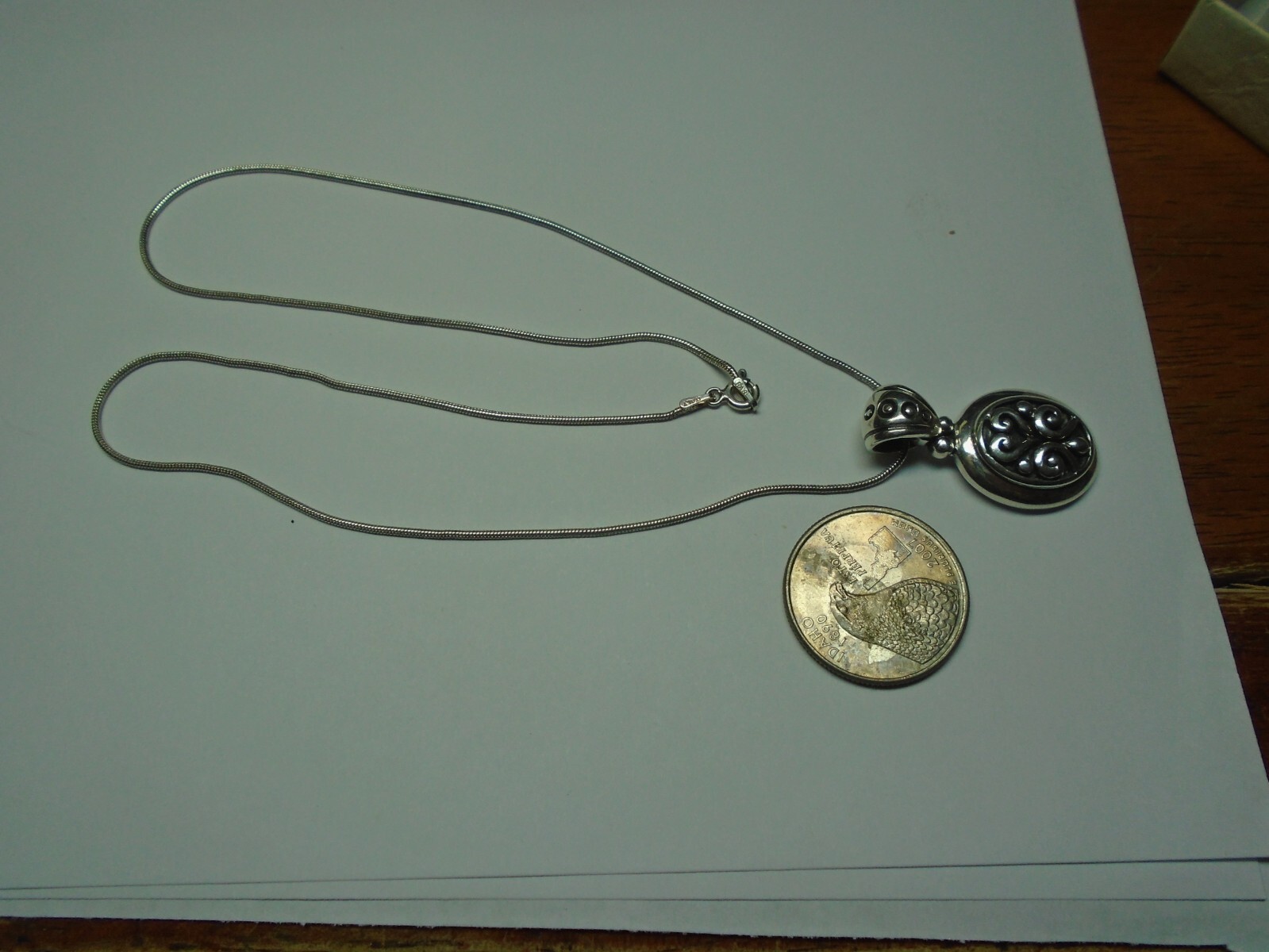 Vintage Italy 925 Sterling Silver Chain Necklace 11.1g | eBay